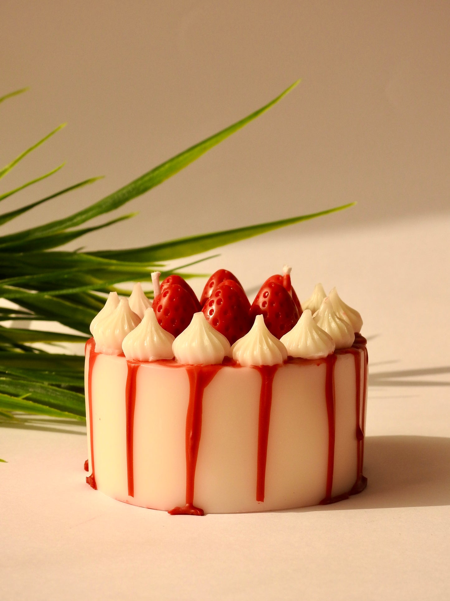 Strawberry Cake Candle