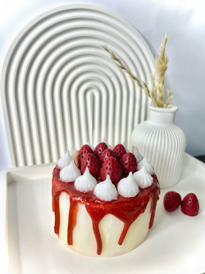 Strawberry Cake Candle