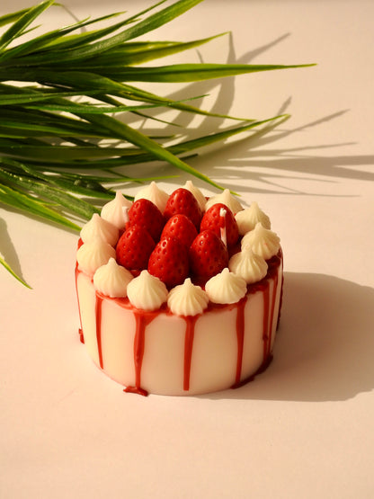 Strawberry Cake Candle