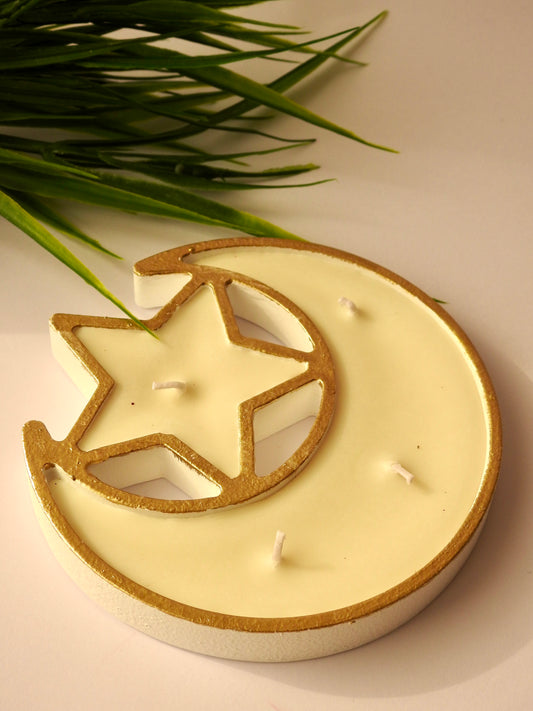 Golden Crescent Candle