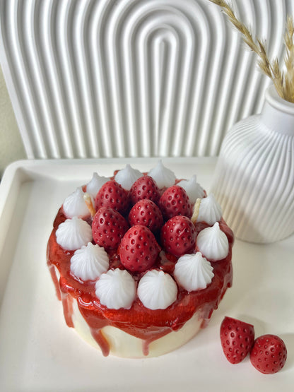 Strawberry Cake Candle